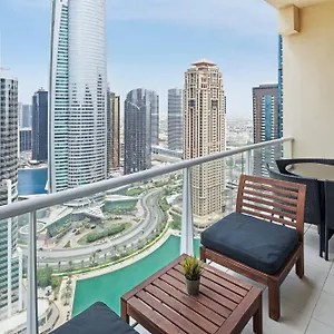 Modern & Spacious 2-bed With Panoramic Views, Dual Balconies, Steps From Jlt Metro By 